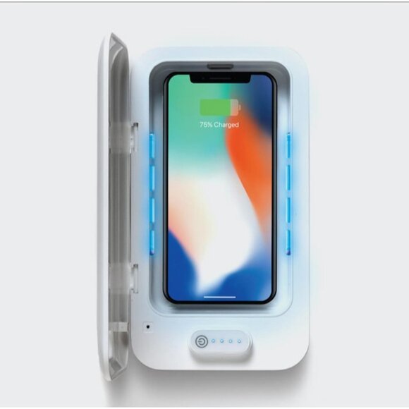 Sharper Image UV-Zone Phone Sanitizer White Box Missing - Picture 2 of 7